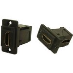 CP30753, Panel Feed-through Black Plastic Frame Connector, CSK ...
