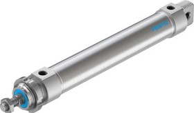 DSNU-40-200-P-A, Pneumatic Roundline Cylinder - 195997, 40mm Bore, 200mm Stroke, DSNU Series, Double Acting