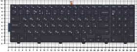 Фото 1/2 Клавиатура для ноутбука Dell Inspiron 15-3000 15-5000 5547 черная с подсветкой (короткий шлейф)