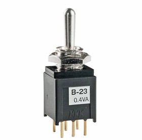 B23A1P, Toggle Switches DPDT ON-OFF-ON