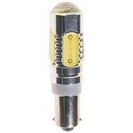 90143W, 12V LED Lamp T4W BA9s 6000K 5 MEGAPOWER LEDs