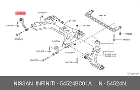 Тяга передней подвески R NISSAN Micra (K12)/Note 06-  54524-BC01A