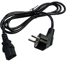 L-KLS17-EU01-1800B375, кабель питания EURO 3x0.75мм2 1.8м черный (аналог SCZ-1)
