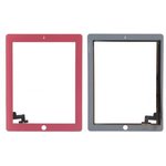 (2000000008004) тачскрин (Стекло) для iPad 2, розовый