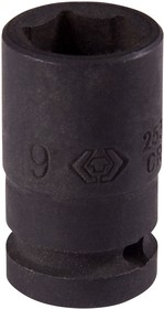 253509M, KING TONY Головка торцевая ударная шестигранная 1/4", 9 мм