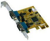 EX-44042-2, Interface Card, RS232, DB9 Male, PCIe