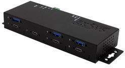 EX-1237HMVS, Industrial USB Hub, 7x USB-A Socket / USB-C Socket, 3.1, 10Gbps