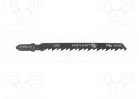 HT6D651, Hacksaw blade; wood,jigsaw; 100mm; 6teeth/inch; 5pcs.