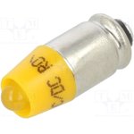 1512535UY3, Индикат.лампа: LED; S5,7s,T1-3/4; желтый; пластик; 24ВAC; 24ВDC