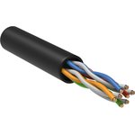 ITK Витая пара U/UTP кат.5E 4x2х24AWG LSZH черный 305м LC3-C5E04-129