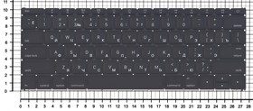 Фото 1/2 Клавиатура для ноутбука Apple MacBook 12" A1534 Early 2015+ черная, плоский Enter