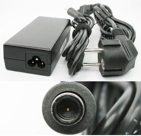 Блок питания (сетевой адаптер) ASX для ноутбуков HP 18.5V 3.5A 65W 7.4x5.0 мм с иглой черный, с сетевым кабелем