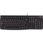 Keyboard Logitech K120 (USB, waterproof, low profile) OEM, Клавиатура