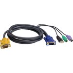 ATEN 2L-5302UP, Шнур, мон., клав.+мышь USB, SPHD= HD DB15+USB A-Тип+2x6MINI-DIN ...