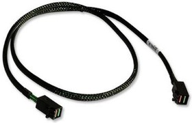 Кабель ACD-SFF8643-06M, INT, SFF8643-SFF8643 ( HDmSAS -to- HDmSAS internal cable, w/SideBand), 60cm (аналог LSI00403, 2282200-R) (6705047-60