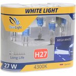 MLH27WL, Лампа 12V H27 27W бокс (2шт.) White Light CLEARLIGHT