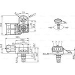 0281006076, Датчик абсолютного давления воздуха CHEVROLET Cruze OPEL Astra J