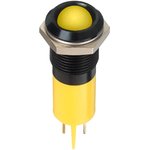 Q16P1BXXHY12E, Светодиодный индикатор в панель, Желтый, 12 В DC, 16 мм, 20 мА ...