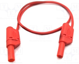 22.421-2M-2, Test lead; 32A; banana plug 4mm,both sides; Urated: 1kV; Len: 2m