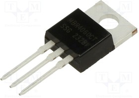 MBR4060CT, Diode: Schottky rectifying; THT; 60V; 40A; TO220AB; tube; Ir: 1mA