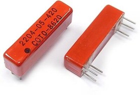 2204-05-420, Reed relay - Very small footprint (0.17 in2) - High reliability - High speed switching - Hermetically sealed cont ...