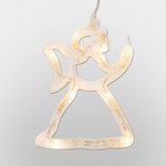 501-015, Фигура светодиодная Ангелок на присоске с подвесом, цвет ТЕПЛЫЙ БЕЛЫЙ