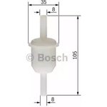 0450904058, Фильтр топливный ВАЗ-2101-2109 тонкой очистки (без отстойника) BOSCH