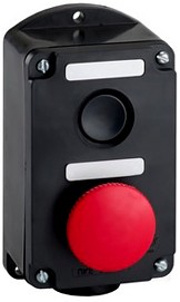 Photo 1/7 Control post PKE 222-2 U2 10A 660V 2 black elements. cylinder and red consignment mushroom IP54 Electrician ET519077
