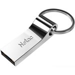 Флеш Диск Netac U275 8Gb  NT03U275N-008G-20SL , USB2.0, с кольцом, металлическая