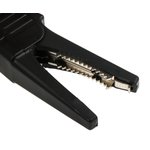 66.9755-21, Crocodile Clip 4 mm Connection, Brass Contact, 32A, Black