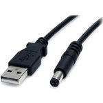 USB2TYPEM2M, USB 2.0 Cable, Male USB A to Male 2.1mm DC Power Cable, 2m