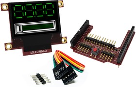 Фото 1/3 uOLED-96G2-AR, 0.96in Arduino Compatible Display with OLED Display