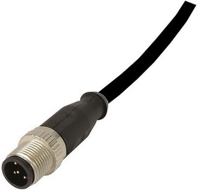 Фото 1/3 21 34 848 5491 100, Sensor Cable, M12 Plug - M12 Socket, 4 Conductors, 10m, IP65 / IP67, Black