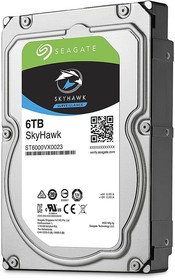 Фото 1/2 SEA6000VX0023, SkyHawk Surveillance 6 TB Internal Hard Drive
