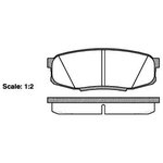 P1372300, Колодки дисковые