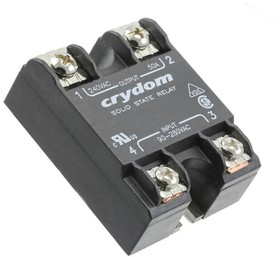 Фото 1/2 A2410F, Solid State Relays - Industrial Mount SSR Relay, Panel Mount, IP00, 280VAC/10A, 90-280VAC In, Zero Cross, Faston