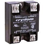 4D1225, SOLID STATE RELAY 24-280 V - PM IP00 400Hz 240VAC/25A,3-32V In,ZC