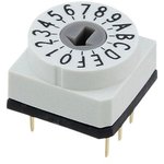428527320916, Rotary DIP Switch Arrow-Shaped Slot 16-Pos 2.54mm PCB Pins