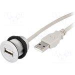 09454521923, USB Cables / IEEE 1394 Cables har-port USB 2.0 A-A PFT 2,0m cable