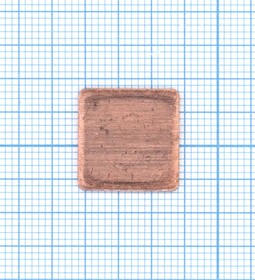 Фото 1/3 Медная термопрокладка, толщина 0.5мм - 1шт. (15x15 мм)