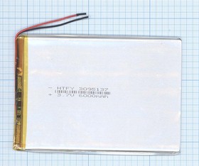 Аккумулятор универсальный 3x95x137 мм 3.8V 6000mAh Li-Pol (2 Pin)