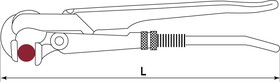 Фото 1/2 BNPW15L Ключ трубный рычажный, №2, форма A