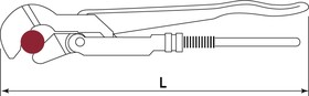 Фото 1/2 BNPW02Y Ключ трубный рычажный, №3, форма B