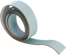 09180167001, Harting Flat Ribbon Cable, 16-Way, 1.27mm Pitch, 30m Length