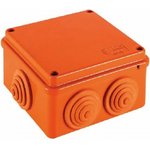 JBS100 Коробка огн. E110, о/п 100х100х55, 6 вых., IP55, 6P, цвет оранж 43117HF
