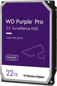 Фото 1/2 Жёсткий диск 22Tb SATA-III WD Purple Pro (WD221PURP)