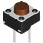 DTST-66N-V, Tactile Switches 6x6 160gf BROWN T/R