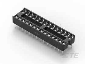 Фото 1/4 1-2199298-9, 2.54mm Pitch Straight 28 Way, Through Hole Ladder IC Dip Socket, 1A