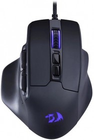 Фото 1/5 REDRAGON BULLSEYE чёрная Игровая мышь (USB, Pixart P3327, Huano, 8 кн., 12400 Dpi, RGB подсветка)