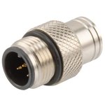 M125AM-MLD, M12 5P A-CODE MOLD CONNECTOR, MALE, SHIELDED 52AK1305